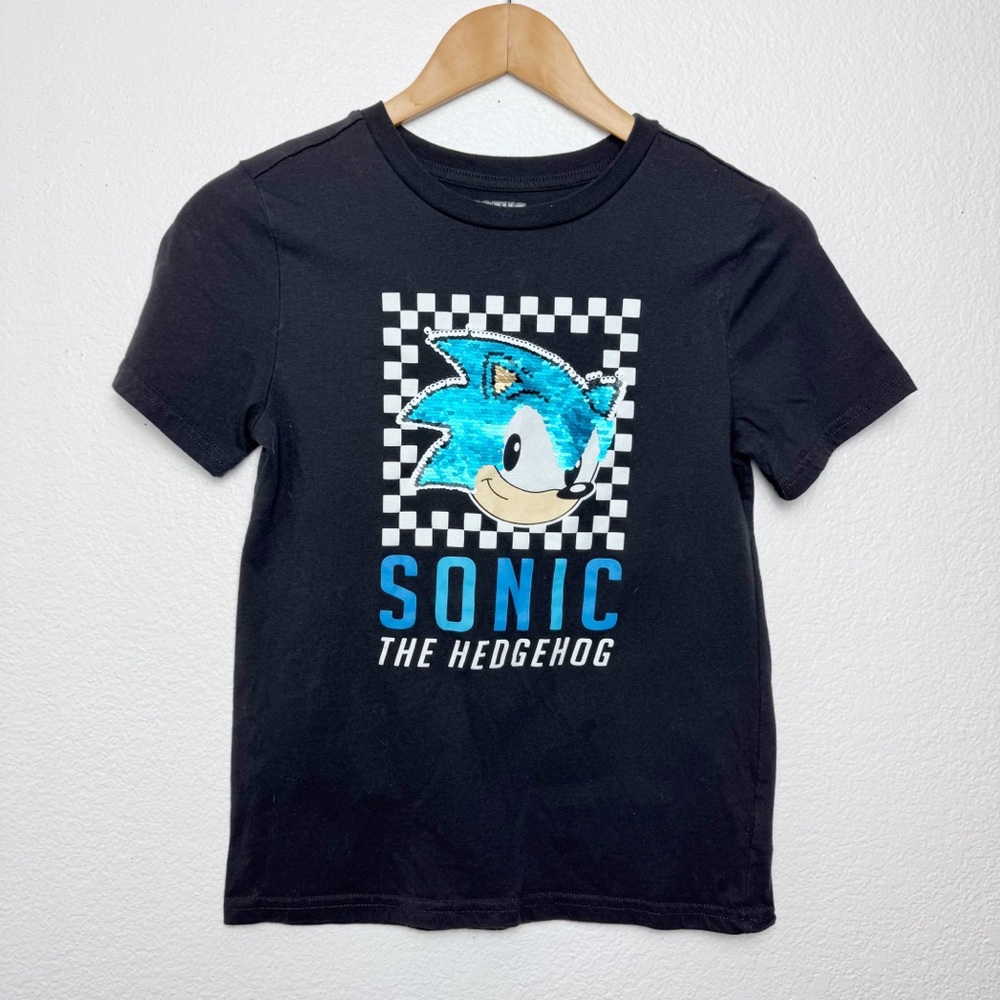 Sonic the Hedgehog Kids Black and Blue T-Shirt